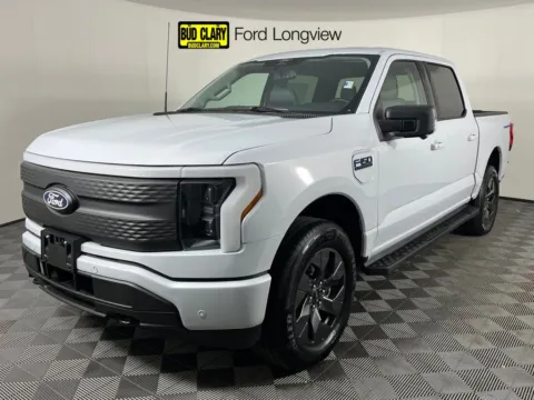 White 2025 Ford F-150 Lightning Flash for sale in Longview, WA