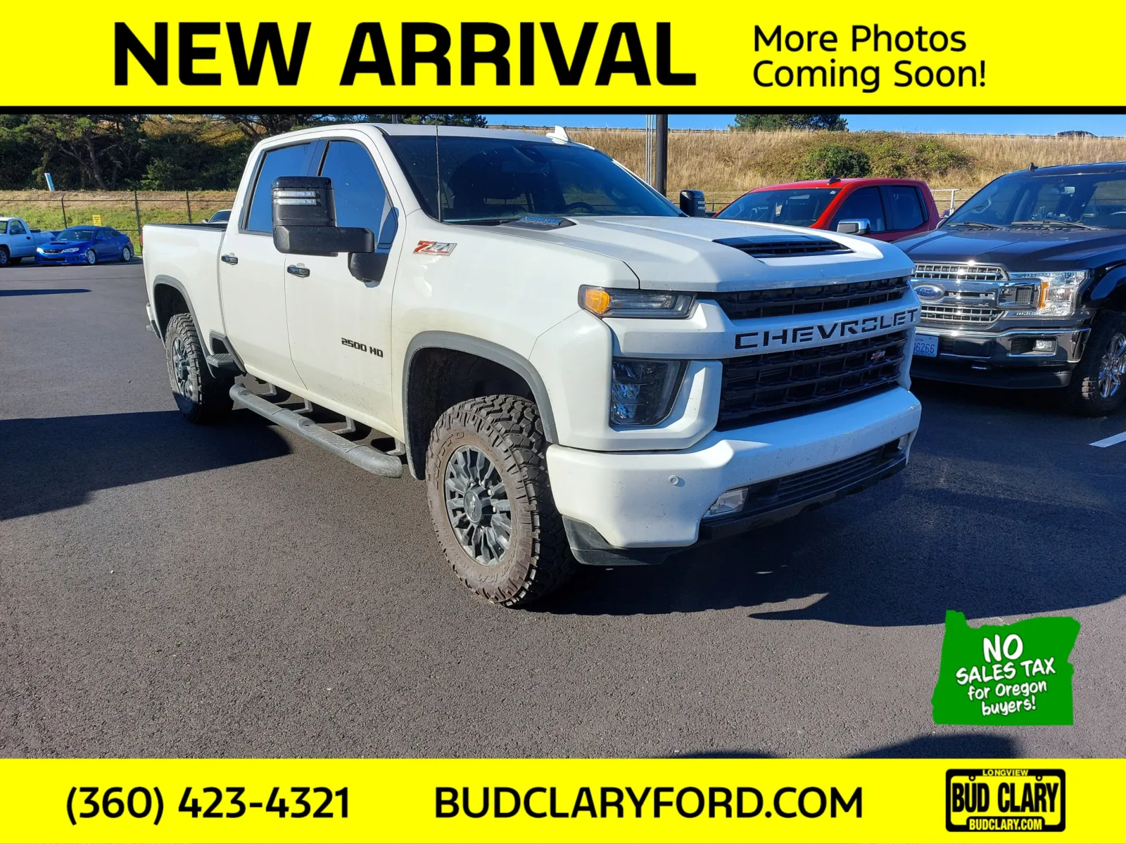 White 2022 Chevrolet Silverado 2500HD LTZ for sale in Longview, WA