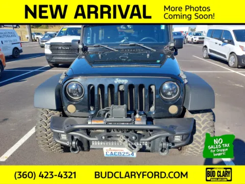 Black 2016 Jeep Wrangler Unlimited Sport for sale in Longview, WA