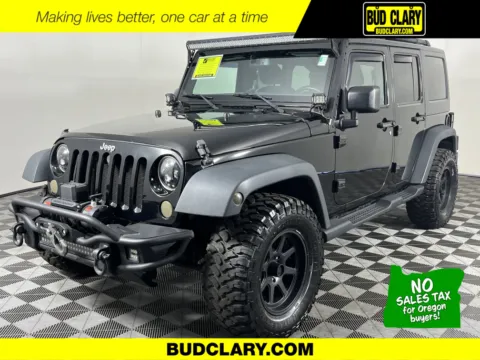 Black 2016 Jeep Wrangler Unlimited Sport for sale in Longview, WA
