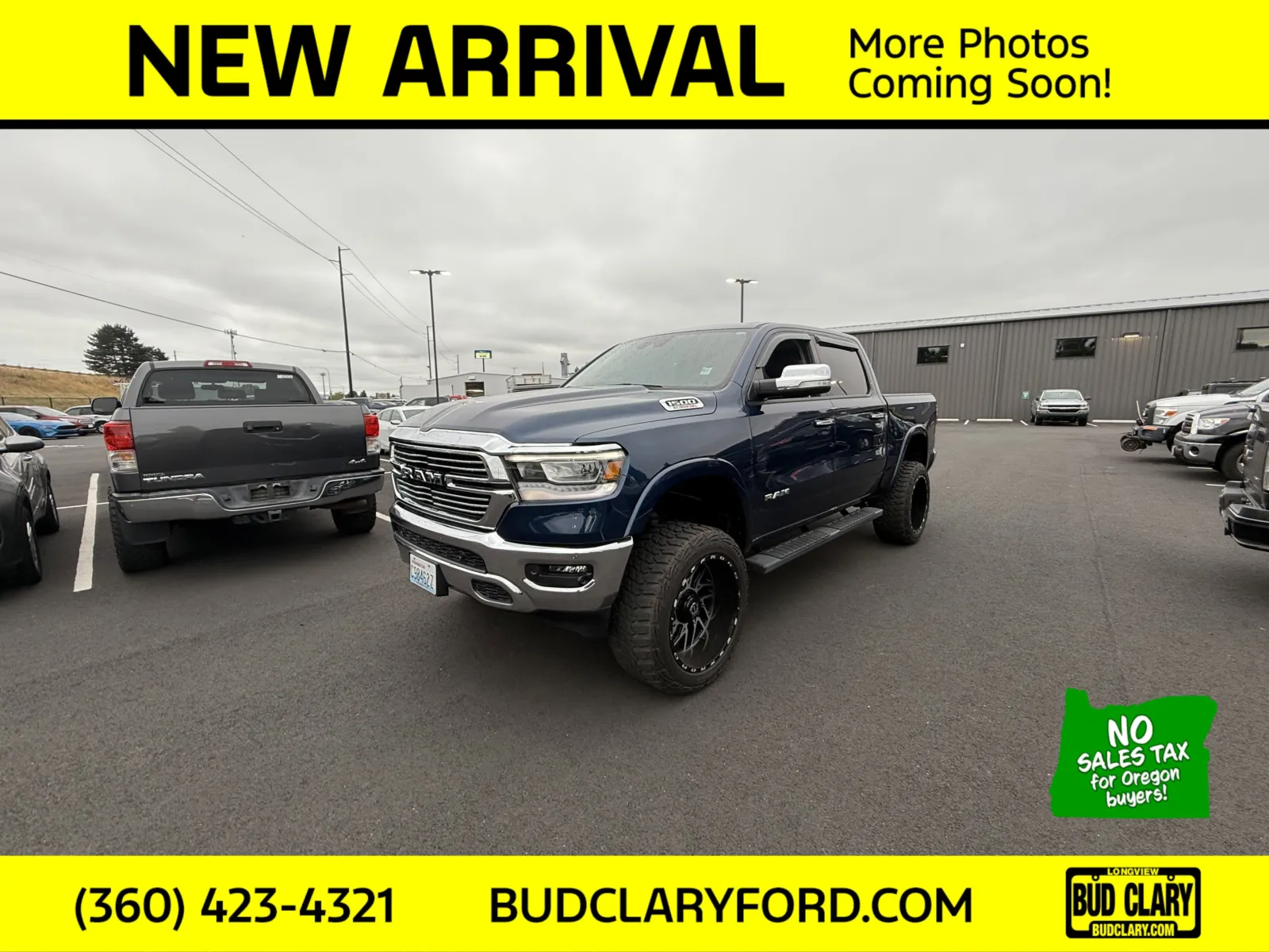 Blue 2022 Ram 1500 Laramie for sale in Longview, WA