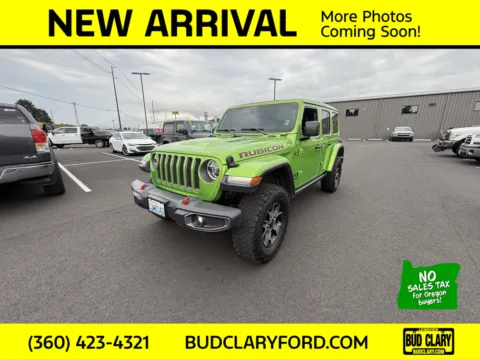 Green 2019 Jeep Wrangler Unlimited Rubicon for sale in Longview, WA