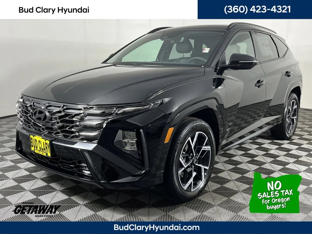 Black 2025 Hyundai Tucson Hybrid N Line for sale in Longview, WA