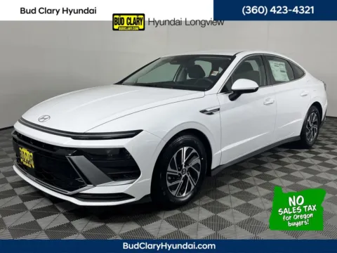 White 2026 Hyundai Sonata Hybrid Blue for sale in Longview, WA