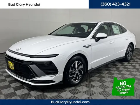 White 2026 Hyundai Sonata Hybrid Blue for sale in Longview, WA