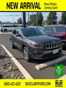 Gray 2021 Jeep Cherokee Latitude Lux for sale in Longview, WA