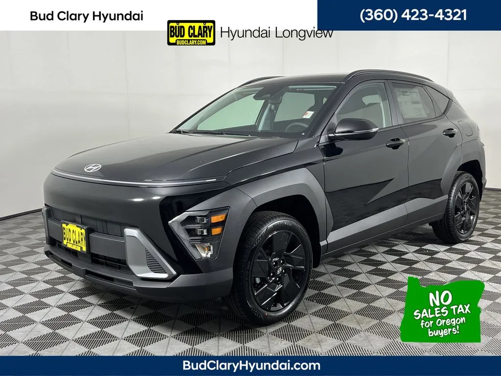 Black 2026 Hyundai Kona SEL for sale in Longview, WA