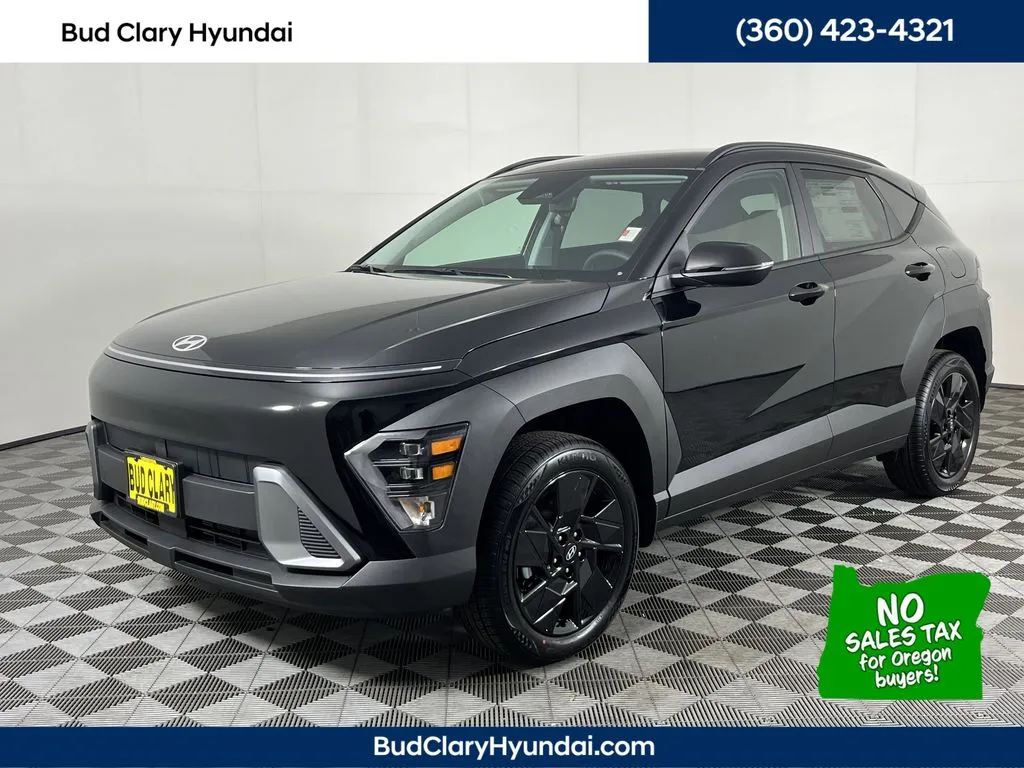 Black 2026 Hyundai Kona SEL Sport for sale in Longview, WA