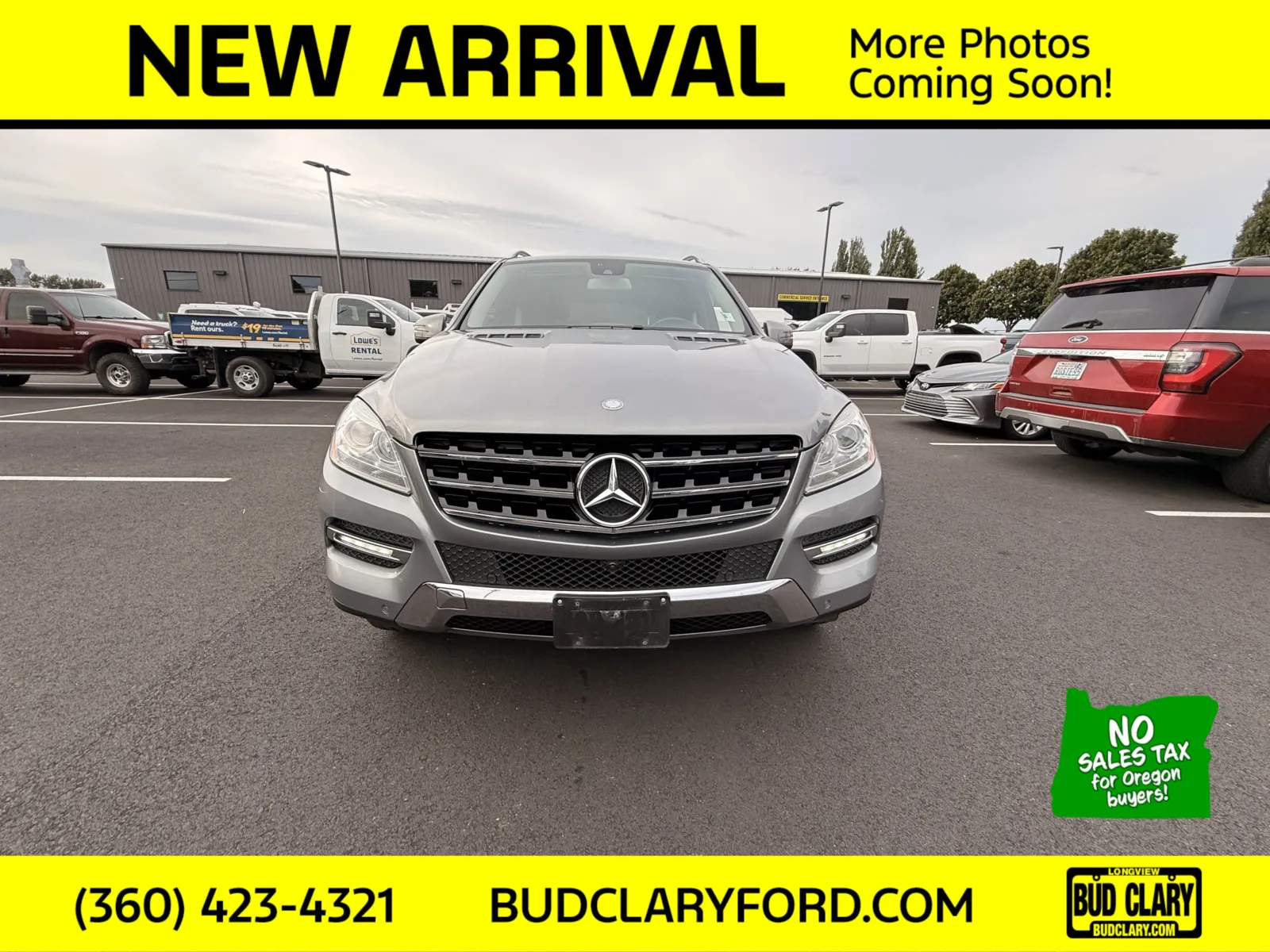 Gray 2015 Mercedes-Benz M-Class ML 350 for sale in Longview, WA