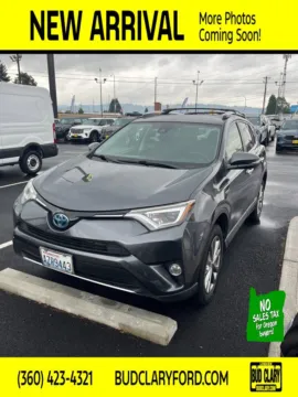 Gray 2016 Toyota RAV4 Hybrid Limited for sale in Longview, WA
