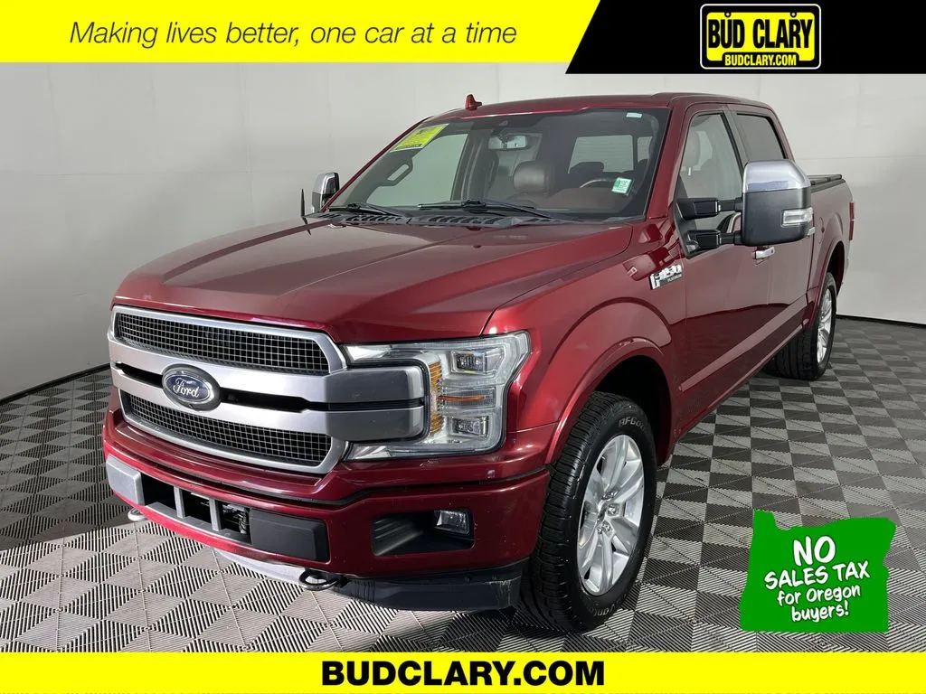 Red 2018 Ford F-150 Platinum for sale in Longview, WA