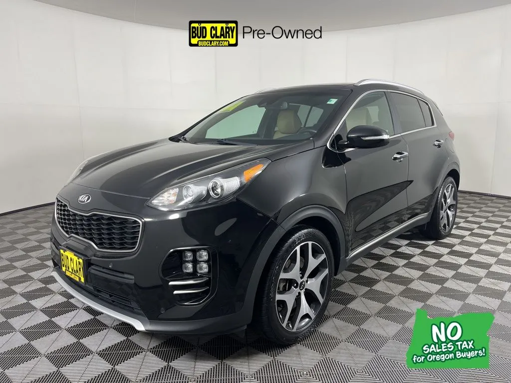 Black 2017 Kia Sportage SX for sale in Longview, WA