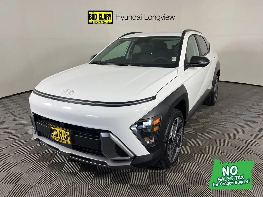 White 2026 Hyundai Kona SEL Premium for sale in Longview, WA