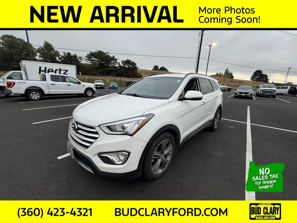 White 2015 Hyundai Santa Fe Limited for sale in Longview, WA