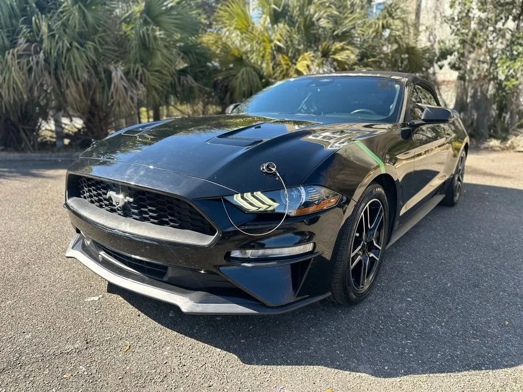 Black 2021 Ford Mustang EcoBoost Premium for sale in Jacksonville, FL