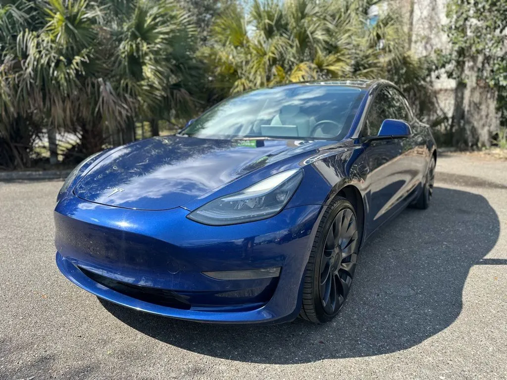 Blue 2022 Tesla Model 3 Performance for sale in Jacksonville, FL