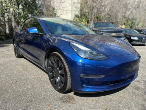 Blue 2022 Tesla Model 3 Performance for sale in Jacksonville, FL