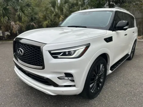 White 2019 INFINITI QX80 LUXE for sale in Jacksonville, FL