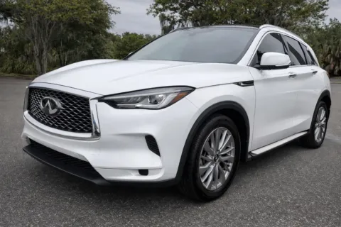 White 2023 INFINITI QX50 LUXE for sale in Jacksonville, FL