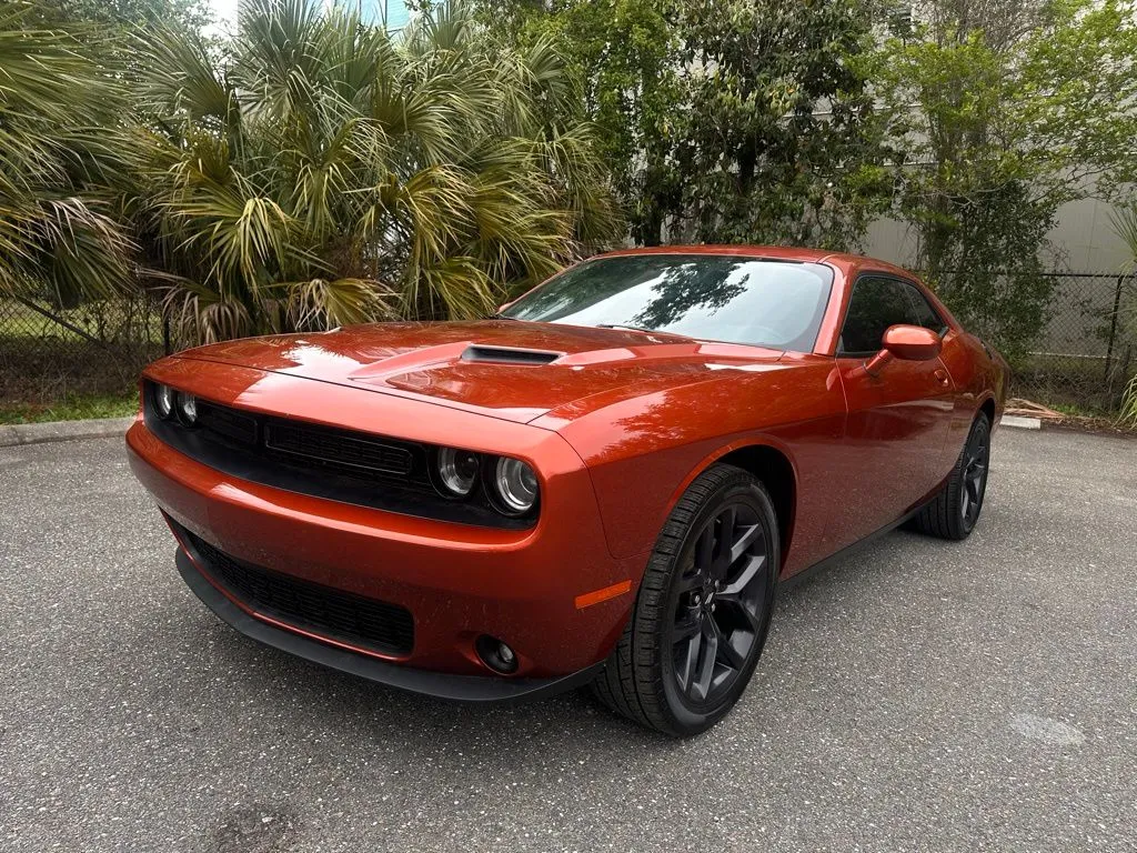 Orange 2021 Dodge Challenger SXT for sale in Jacksonville, FL
