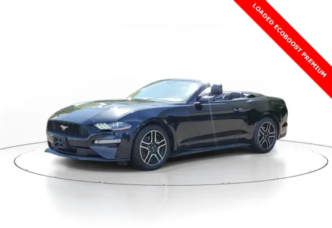 Black 2020 Ford Mustang EcoBoost Premium for sale in Jacksonville, FL