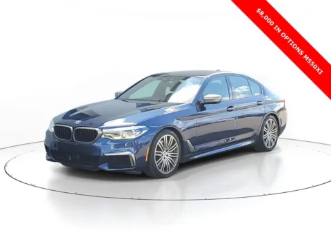Blue 2020 BMW 5 Series M550i xDrive for sale in Jacksonville, FL