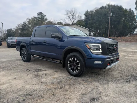 Blue 2021 Nissan Titan PRO-4X for sale in Vidalia, GA