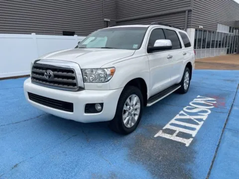 White 2014 Toyota Sequoia Platinum for sale in Alexandria, LA