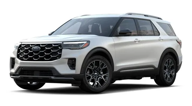 White 2025 Ford Explorer Platinum for sale in Alexandria, LA