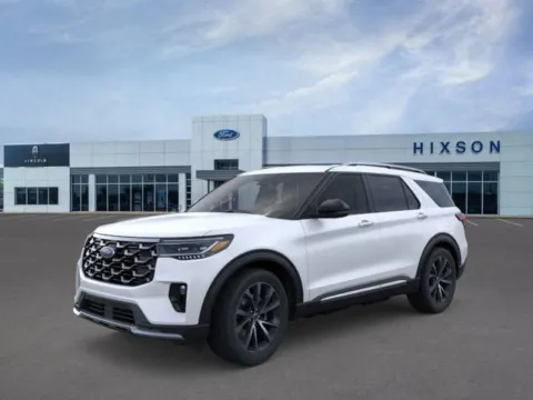 White 2025 Ford Explorer Platinum for sale in Alexandria, LA