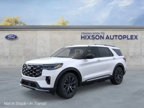 White 2025 Ford Explorer Platinum for sale in Alexandria, LA