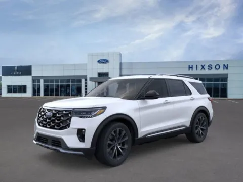 White 2025 Ford Explorer Platinum for sale in Alexandria, LA