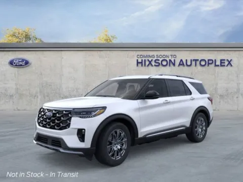 White 2025 Ford Explorer Platinum for sale in Alexandria, LA