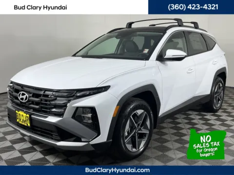 White 2025 Hyundai Tucson Hybrid SEL Convenience for sale in Longview, WA