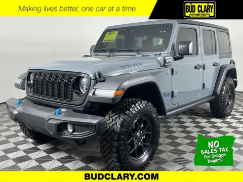 Gray 2024 Jeep Wrangler Willys 4xe for sale in Longview, WA