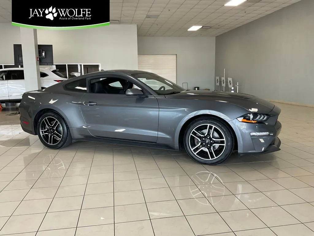 Used 2021 Ford Mustang EcoBoost with VIN 1FA6P8TH8M5157523 for sale in Kansas City