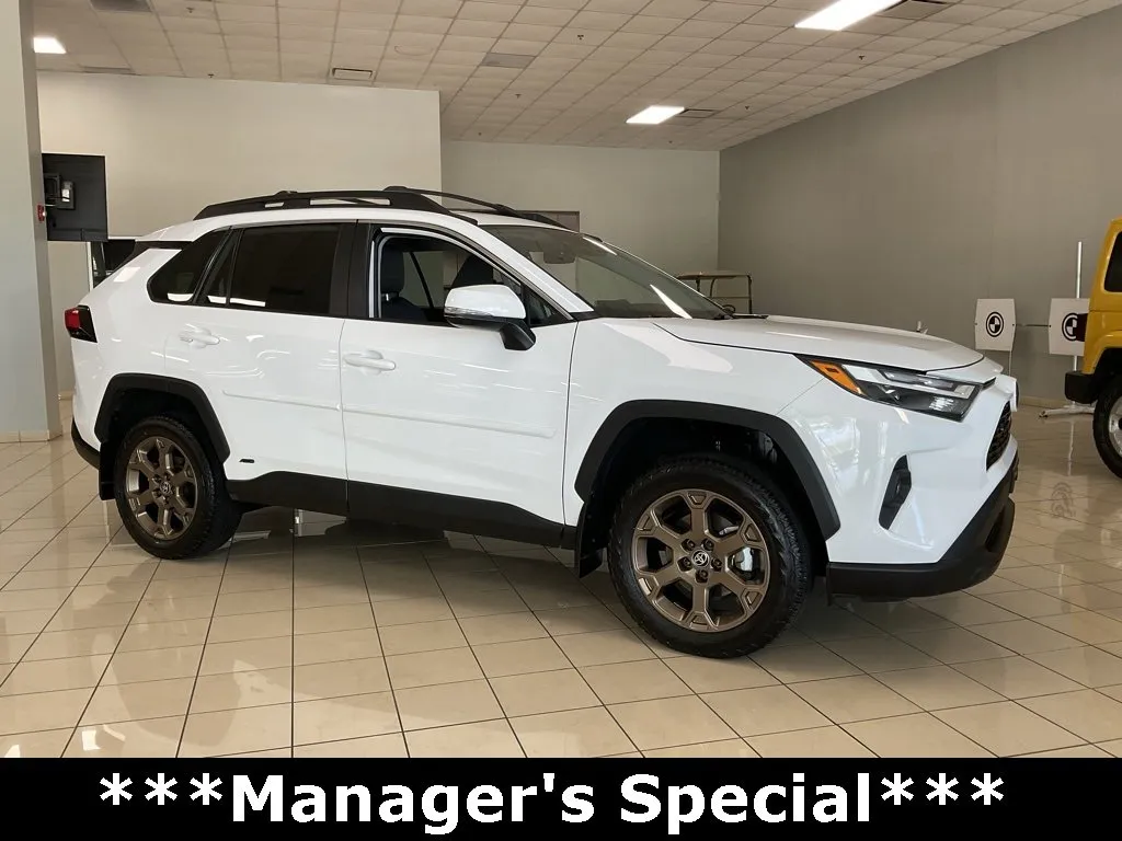 White 2023 Toyota RAV4 Hybrid Woodland for sale in Overland Park, KS