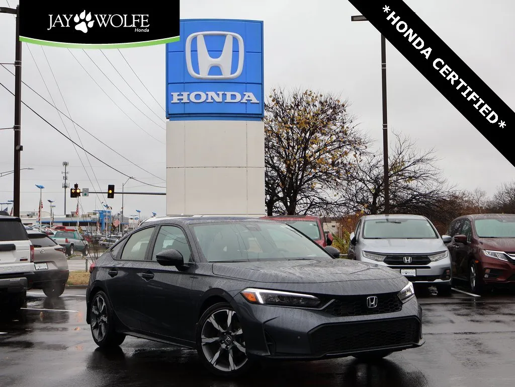 Used 2025 Honda Civic Hatchback Sport Touring with VIN JHMFL4H92SX008055 for sale in Kansas City