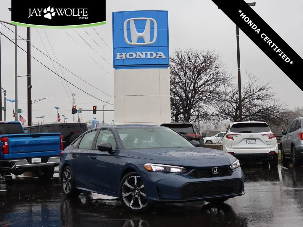 Blue 2026 Honda Civic Sedan Hybrid Sport Touring for sale in Kansas City, MO