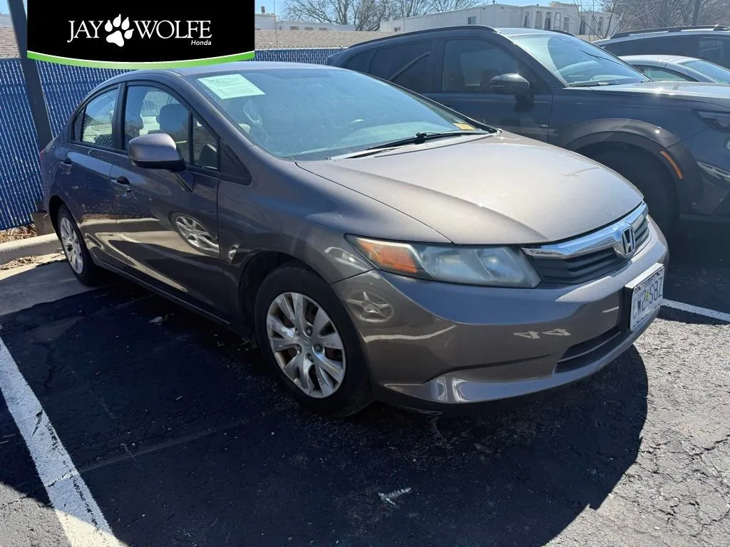 Silver 2012 Honda Civic Sdn LX for sale in Kansas City, MO