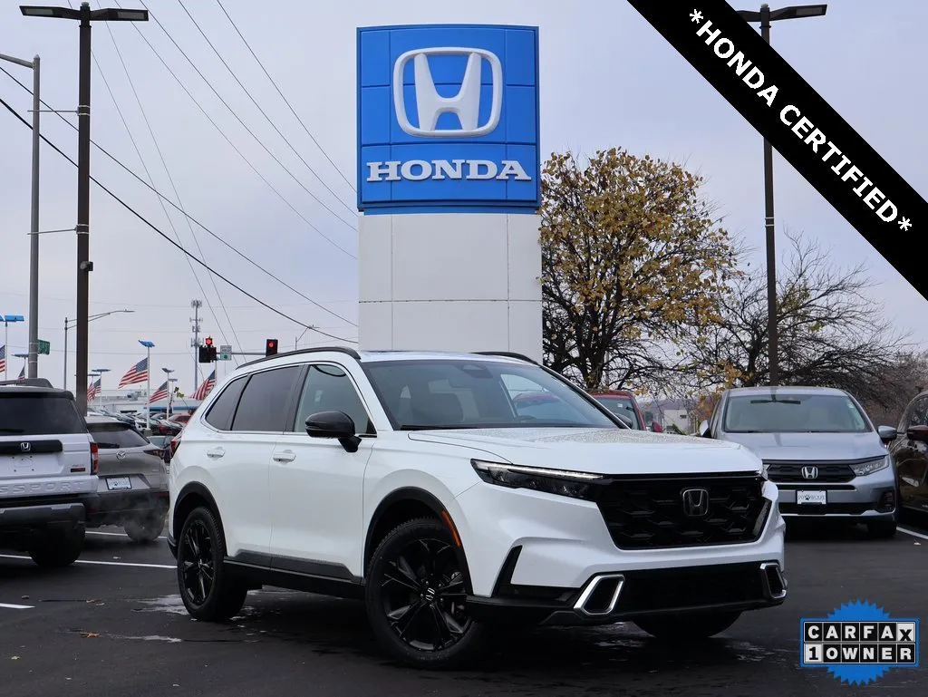 White 2023 Honda CR-V Hybrid Sport Touring for sale in Kansas City, MO