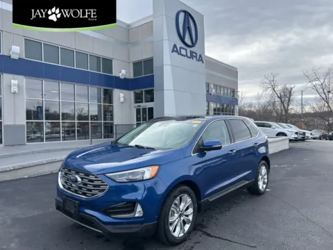 Blue 2020 Ford Edge Titanium for sale in Kansas City, MO