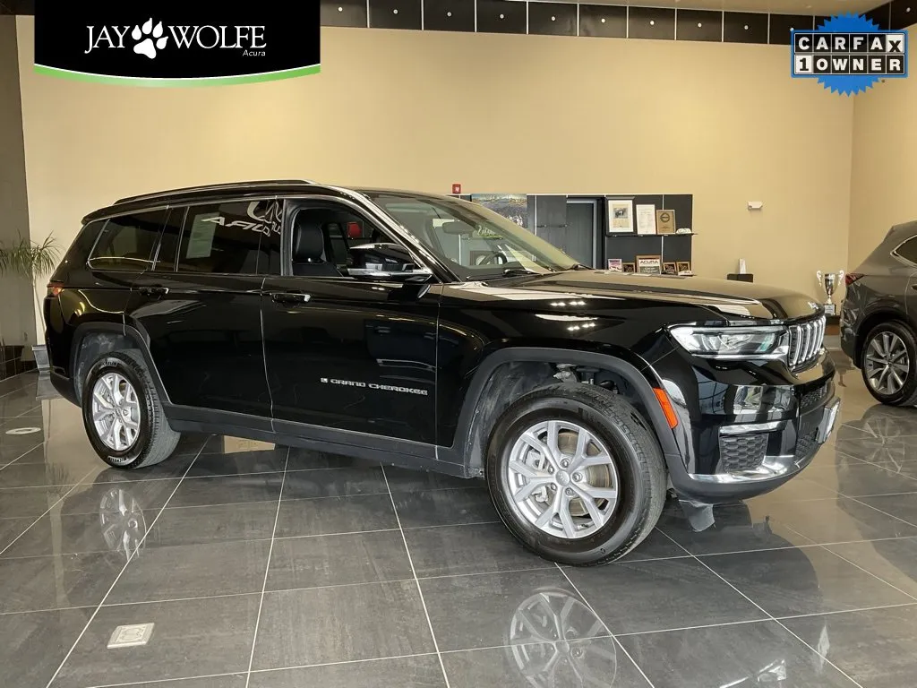 Black 2022 Jeep Grand Cherokee L Limited for sale in Kansas City, MO