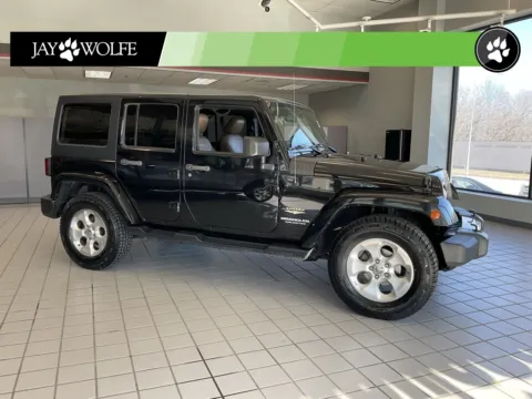 Black 2015 Jeep Wrangler Unlimited Sahara for sale in Kansas City, MO
