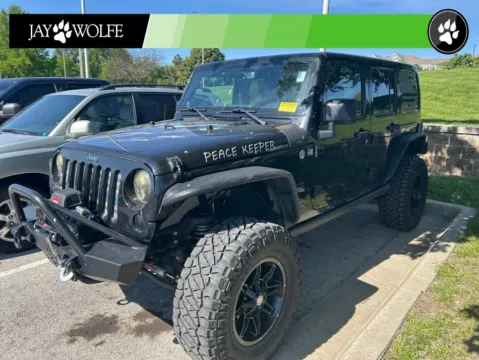 Black 2014 Jeep Wrangler Unlimited Rubicon for sale in Kansas City, MO