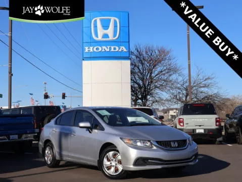 Silver 2015 Honda Civic Sedan LX for sale in Kansas City, MO