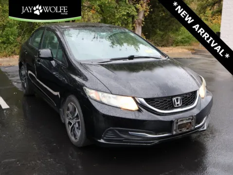 Black 2013 Honda Civic Sdn EX for sale in Kansas City, MO