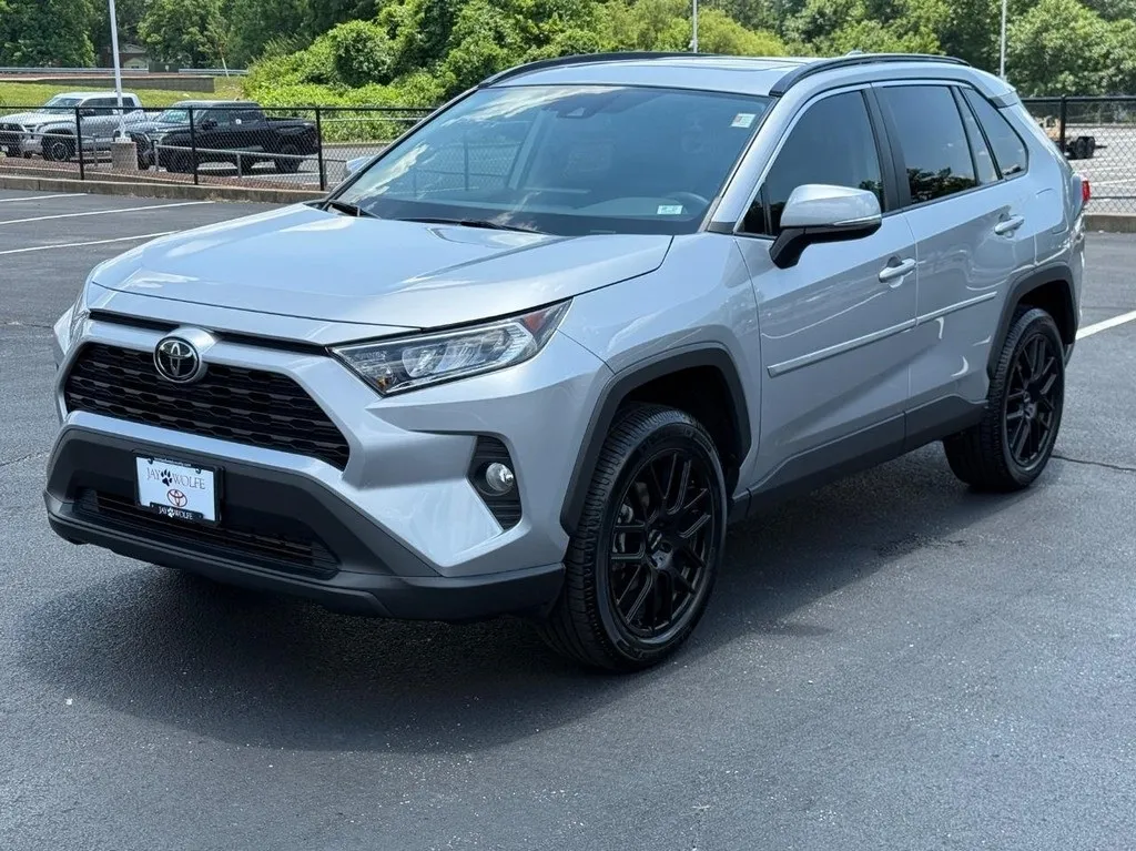 Silver 2021 Toyota RAV4 XLE Premium for sale in Ballwin, MO