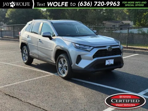 Silver 2023 Toyota RAV4 Hybrid XLE for sale in Ballwin, MO