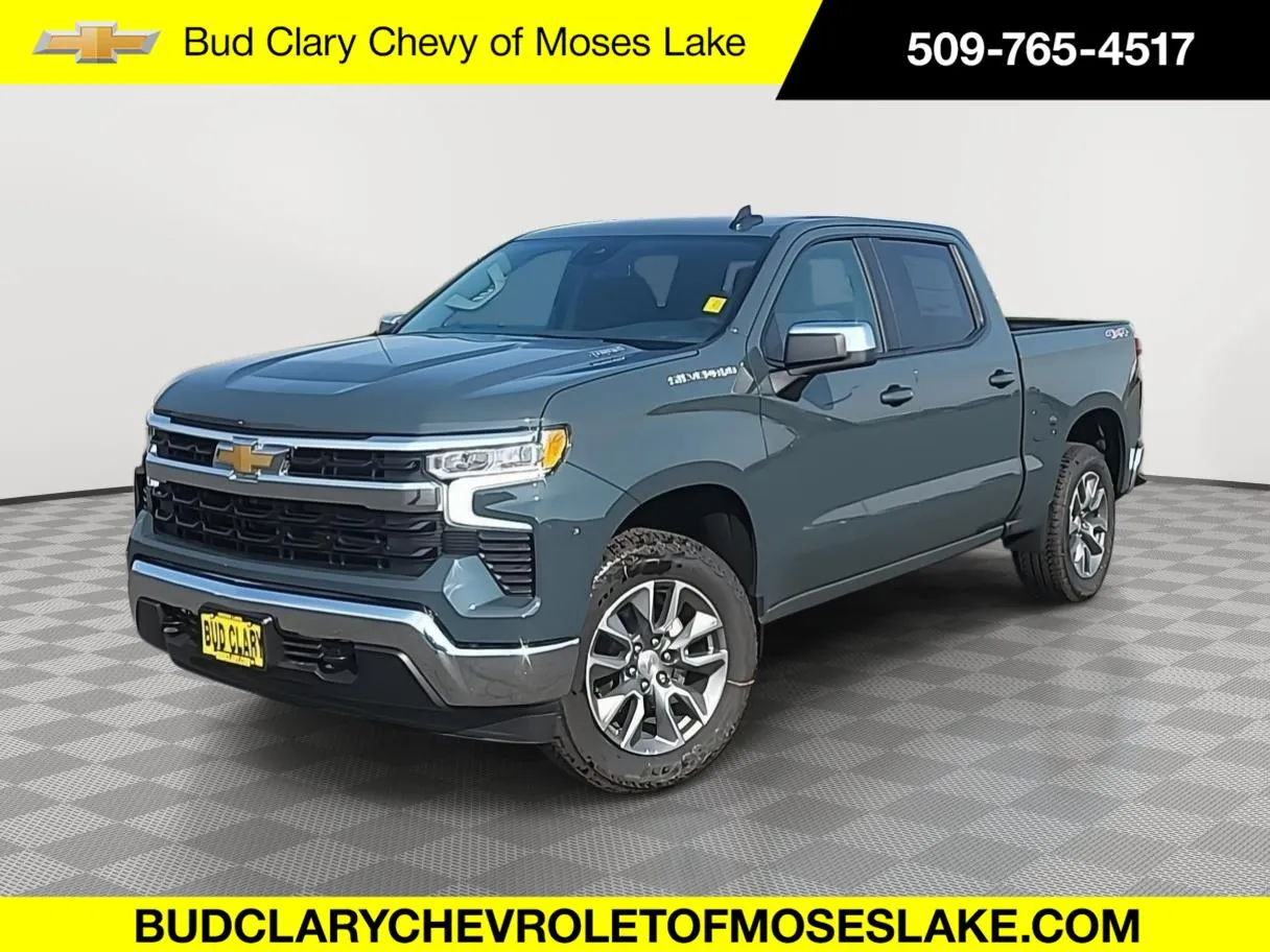 Gray 2025 Chevrolet Silverado 1500 LT for sale in Moses Lake, WA